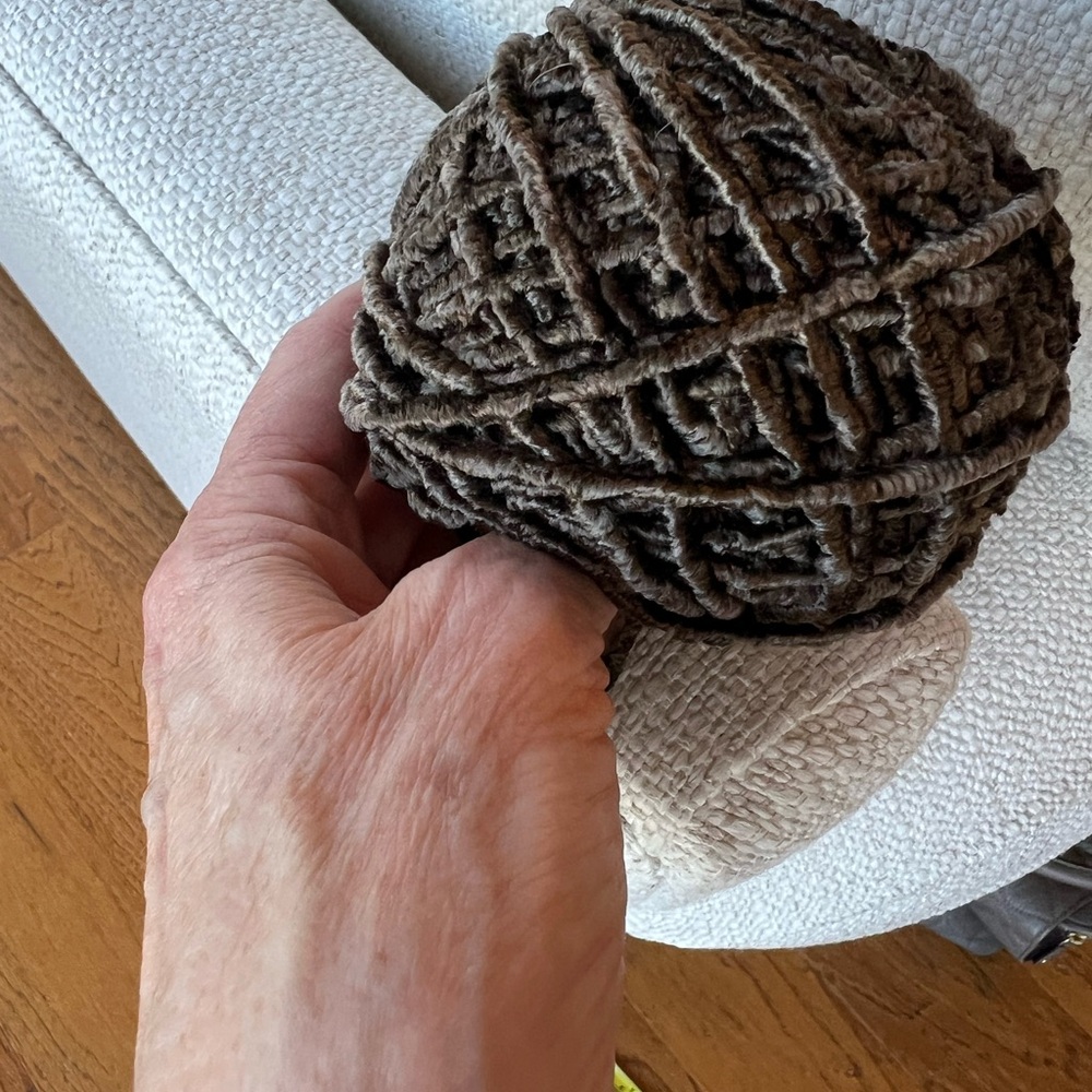 Brown Textured Yarn Ball